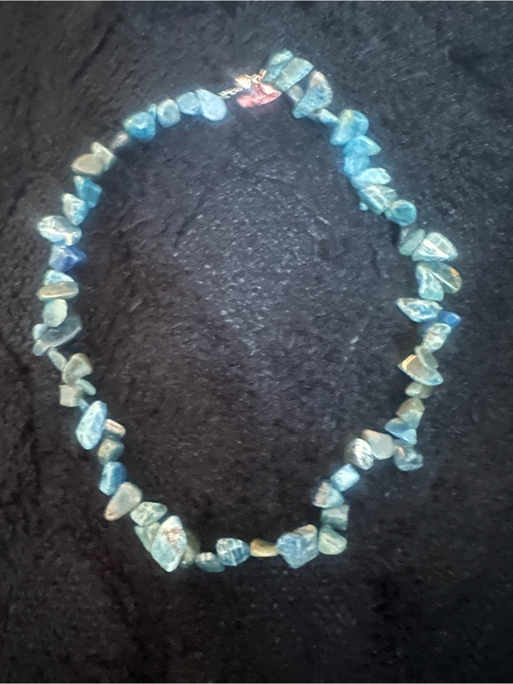 Blue Chip Stone Beaded Necklace - Women Jewelry